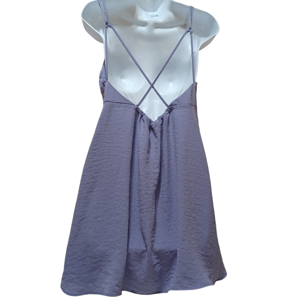 Urban Outfitters Womens M Mini Slip Dress Lavender Y2K Coquette Babydoll NWT - Picture 2 of 9